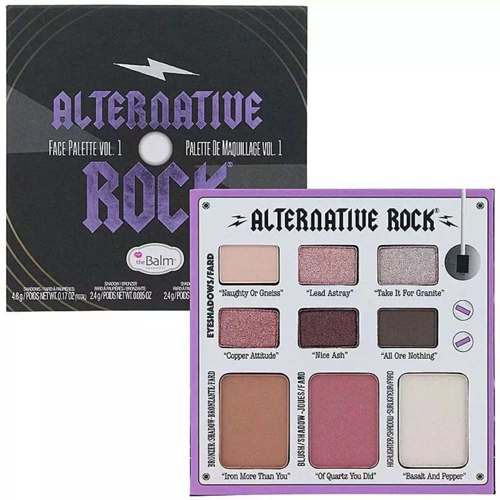The Balm Alternative Rock Volume 1 Face Palette & Mascara Makeup Gift Box Set